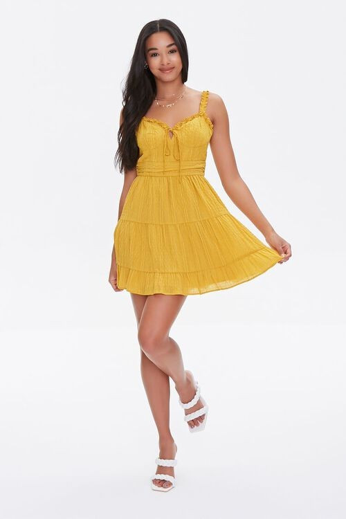 Ruffle-Trim Mini Dress | Forever 21 (US)