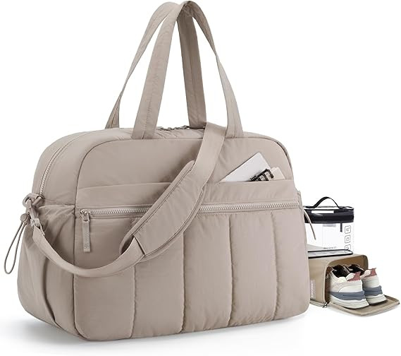 BAGSMART Gym Bag for Women, Duffle Bag for Travel with Wet Pocket, Lightweight Carry on Weekender... | Amazon (US)