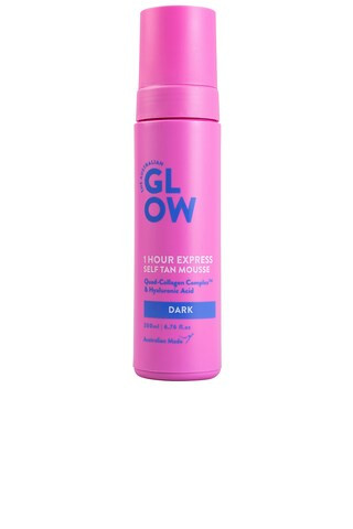 Australian Glow 1 Hour Express Self Tan Mousse in Dark from Revolve.com | Revolve Clothing (Global)