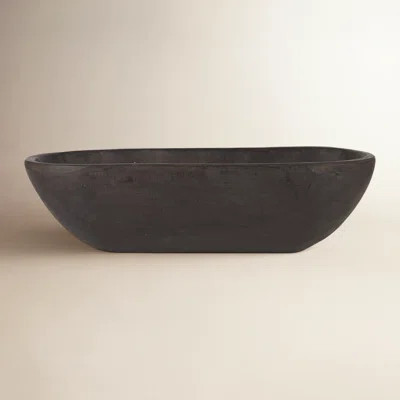 Zandile 26" D Reclaimed Wood Oval Decorative Bowl | Wayfair North America