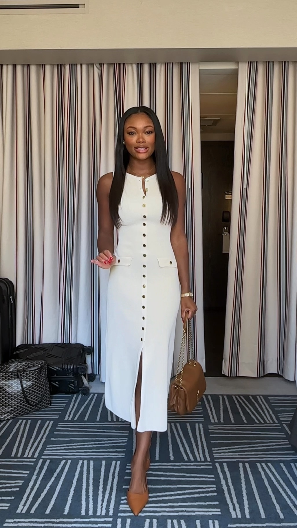 Knit midi dress - wearing a size small! 

#LTKSeasonal #LTKCon #LTKVideo