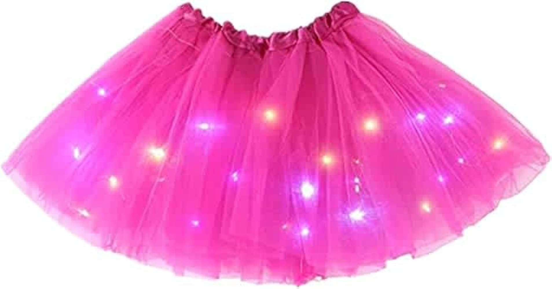 Girl Tutu Skirt, Light Up LED Ballet Tutu Skirt 2-8 Years Fluffy Ballet Dress Up Costume for Kids... | Amazon (US)