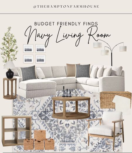 Budget friendly navy living room! Neutral home on a budget ⚡️

#LTKfamily #LTKstyletip #LTKhome