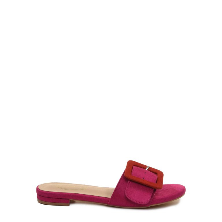 Scoop Women's Buckle Slide Sandals - Walmart.com | Walmart (US)