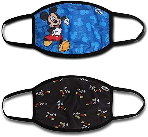 Disney Mickey Mouse Cloth Face Masks, Officially Licensed, Washable, 2 Pack, Kids | Amazon (US)
