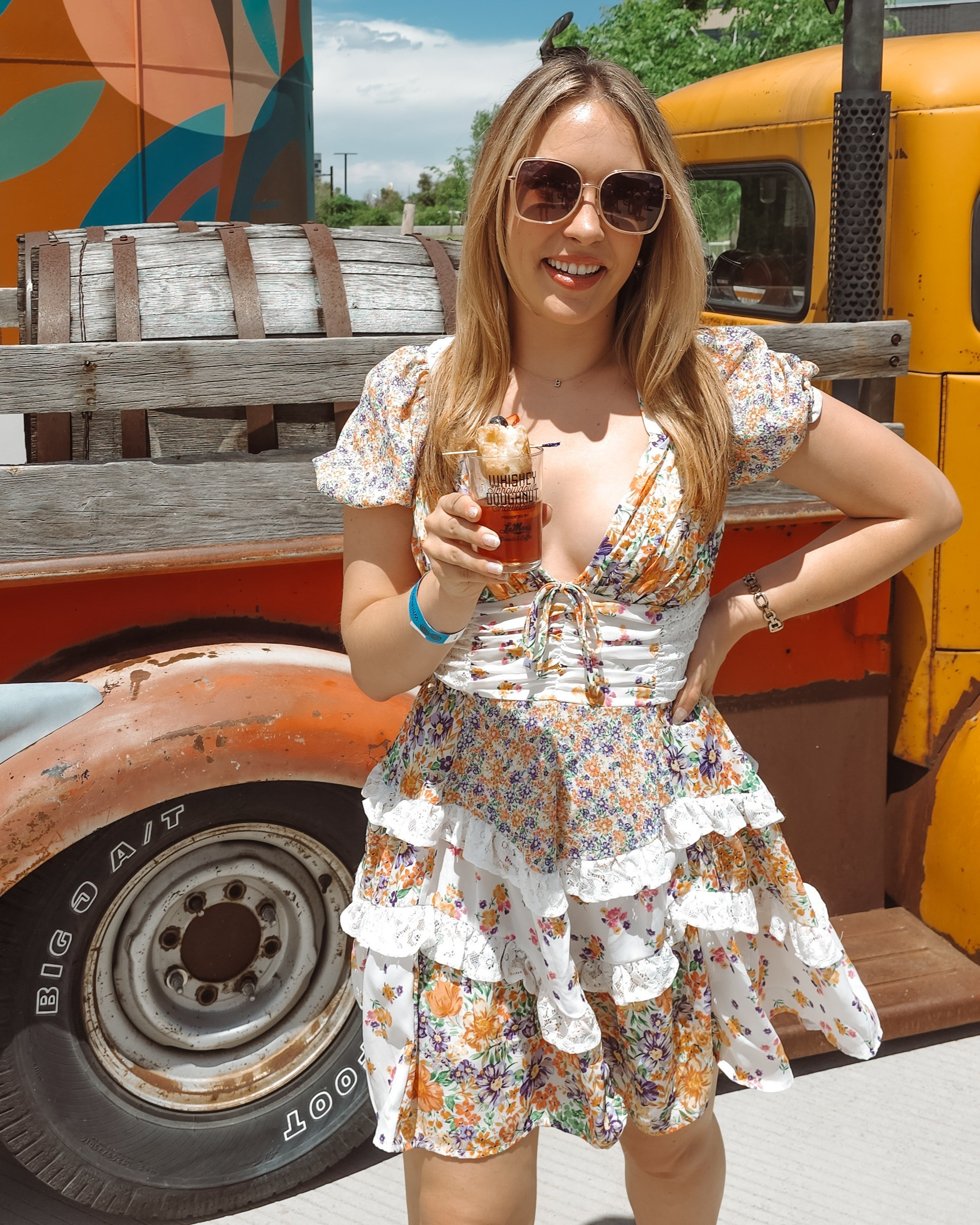 another one for the for love & lemons dupe from altar'd state! obsessed with this patchwork dress 🫶🏻 wearing a size small

#LTKFindsUnder100 #LTKParties #LTKStyleTip