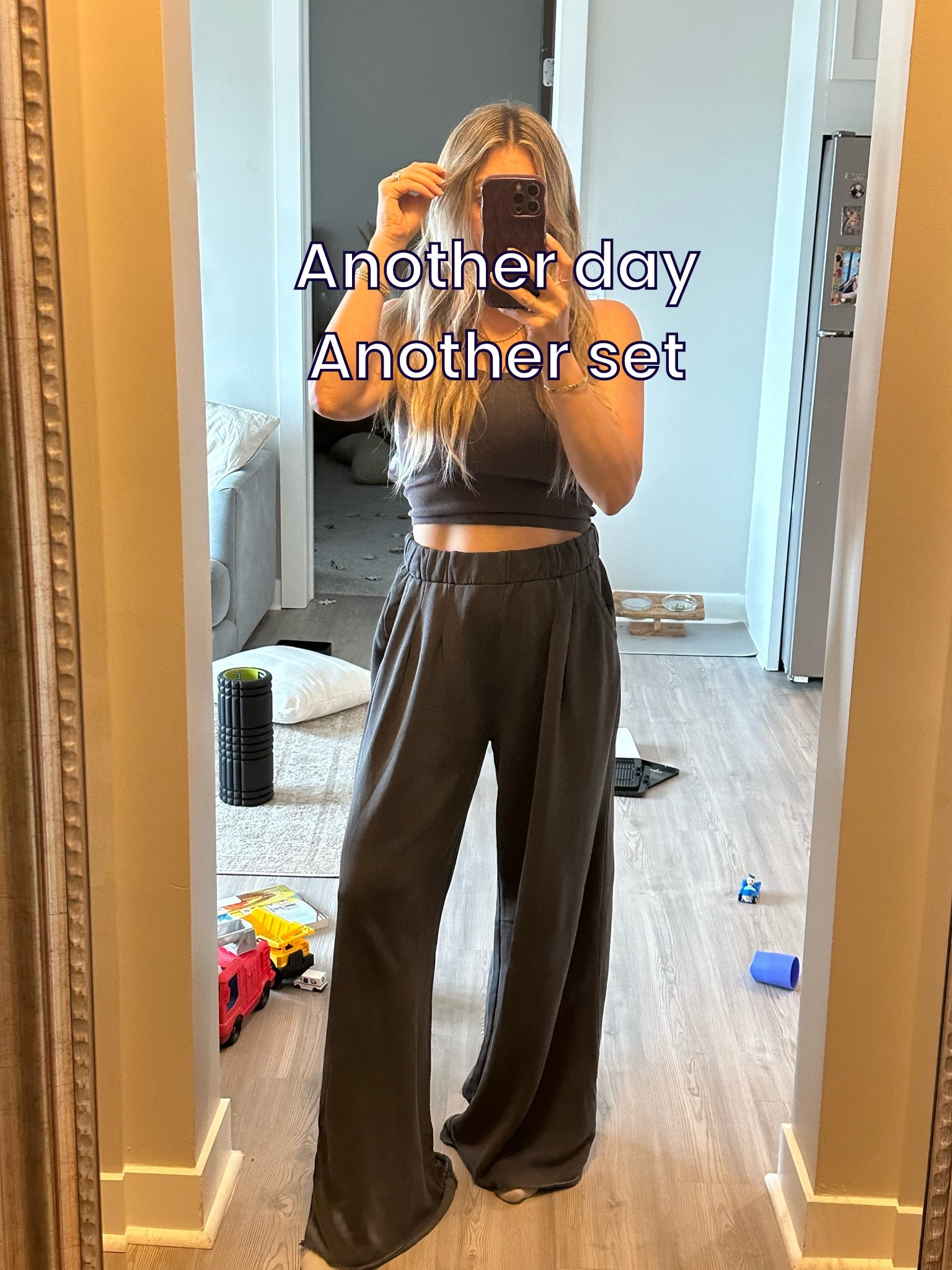 The pants that make me look way taller than I am… I took a small (regular) they come in short & long! Grab the matching top from Aerie also- I got a small! Amazon tank: also wearing a small

#LTKmomlife #LTKootd #LTKOver40