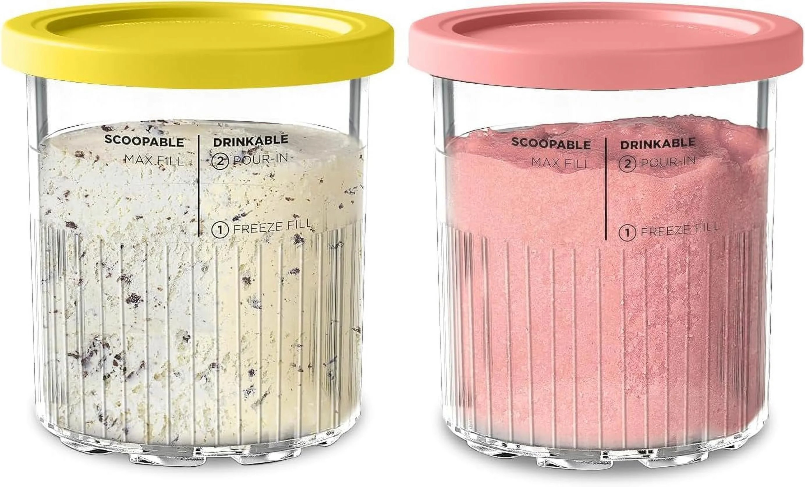 YEHOOM 2 Pack of Ninja Creami Deluxe 11-in-1 XL Family Size NC500/NC501 Pints, 24 oz - Dishwasher... | Walmart (US)