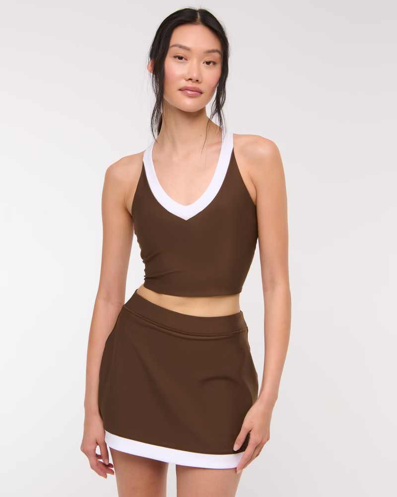 YPB sculptLUX High Rise Lined Skirt | Abercrombie & Fitch (US)