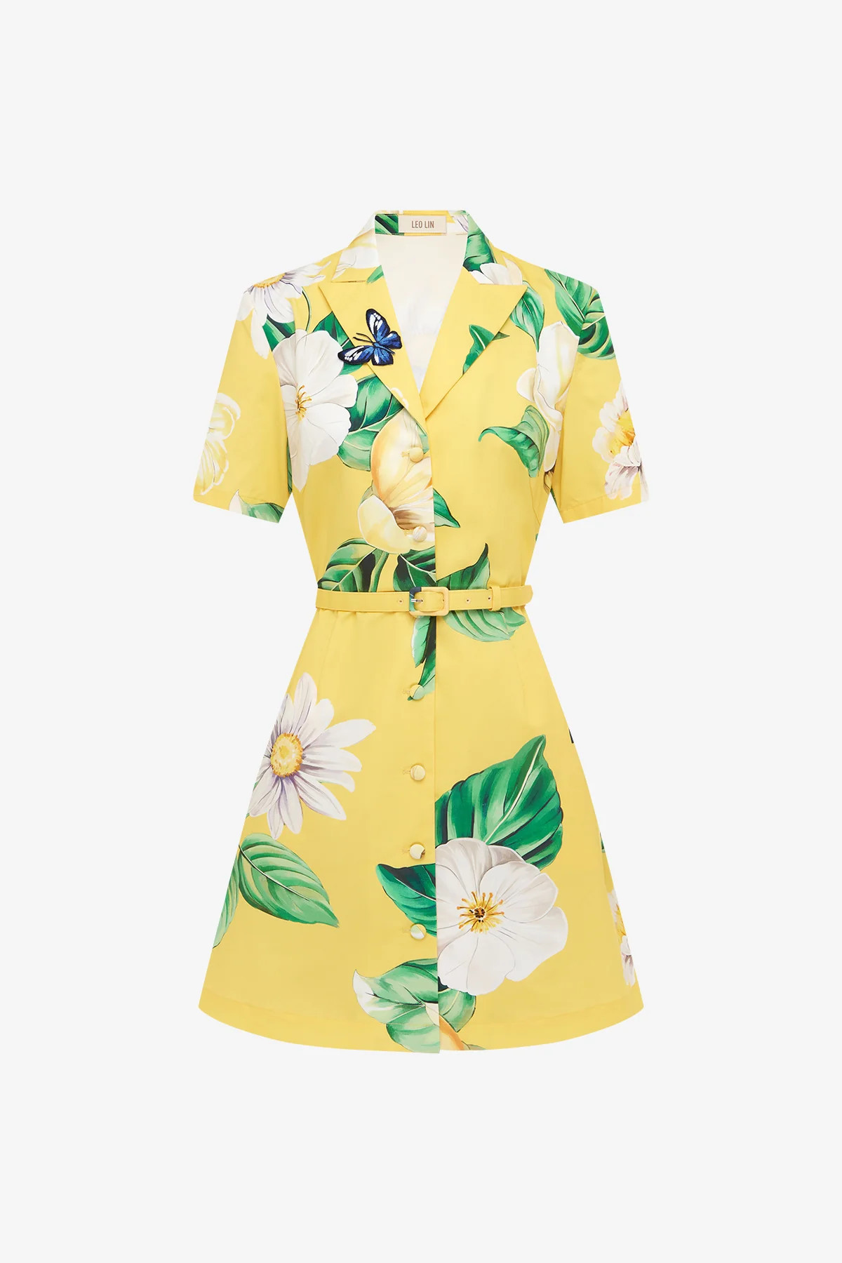 Brigitte Mini Dress - Joie Print in Sunshine | LEO LIN US