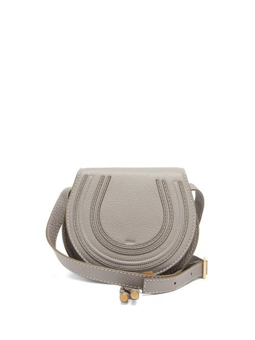 Chloé - Marcie Mini Grained-leather Cross-body Bag - Womens - Grey | Matches (US)