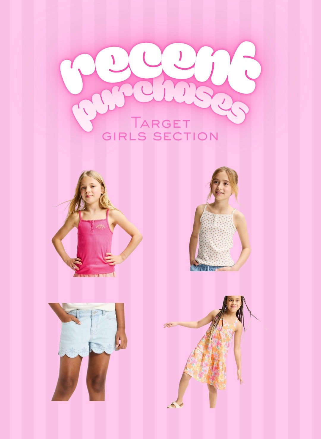 Recent purchases from Target girls section 🩷

#LTKootd #LTKKids #LTKmomlife