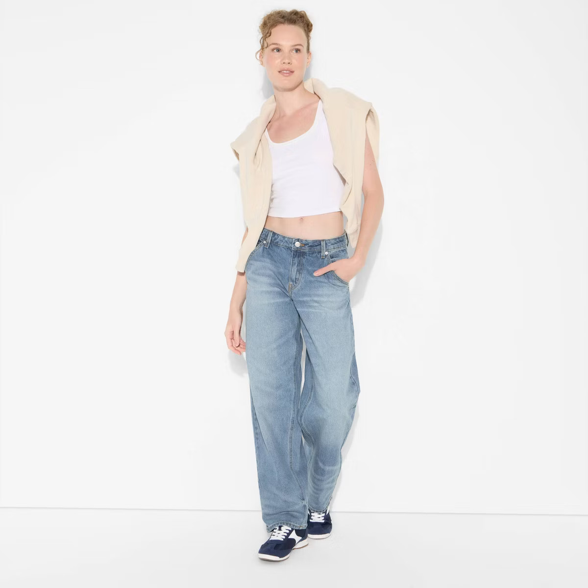 Women's 90's Mid-Rise Relaxed Straight Jeans - Wild Fable™ | Target
