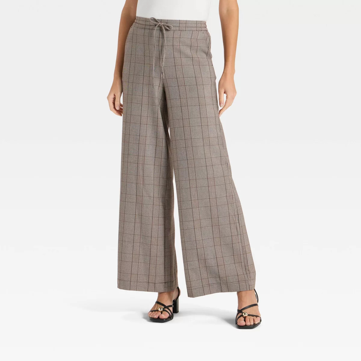 Women's Wide Leg Pull-On Pants - A New Day™ Gray M | Target