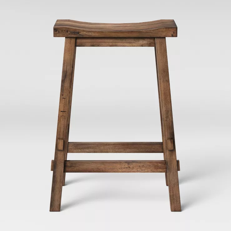 Halifax Farmhouse Wood Counter Height Barstool - Threshold™ | Target