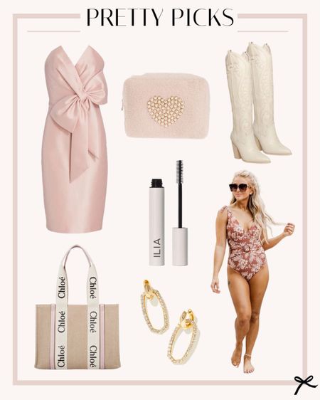 My weekly Pretty Picks! Loving this bow detail dress and white cowboy boots! 

#LTKstyletip #LTKSeasonal #LTKFind