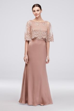 rose gold mother of the bride dress