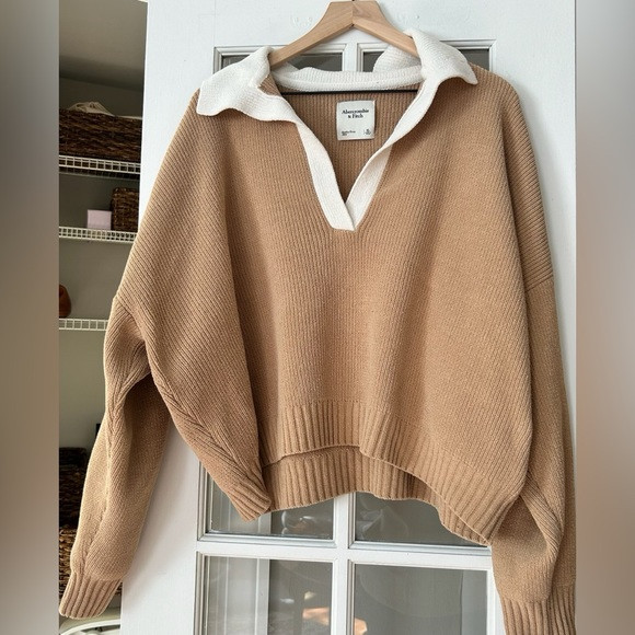 Abercrombie & Fitch Notch Neck Pullover Sweater - Size XL | Poshmark