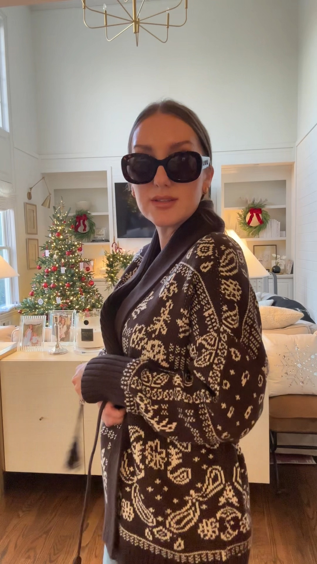 Obsessed with this wrap sweater 
Casual cozy cool weather outfit 
Medium in sweater and tank 

#LTKCyberWeek #LTKSaleAlert #LTKootd