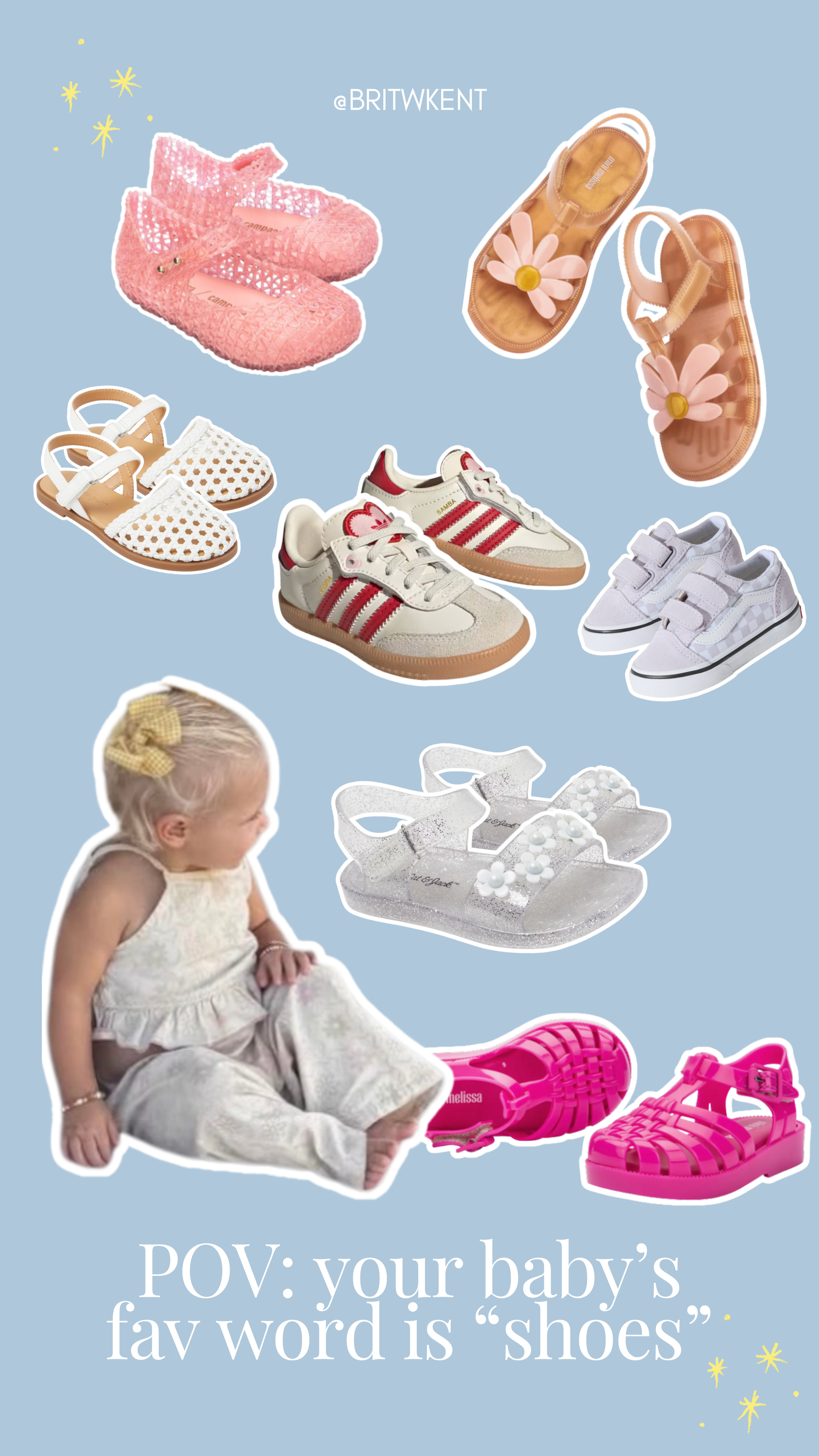 I'm not kidding when I tell you Lany's favorite word is Shoes.... what am I getting myself into? (secretly, I love it). 


Toddler girl shoes, spring summer baby shoes, jelly sandals, baby sneakers 

 

#LTKmomlife #LTKBaby #LTKKids