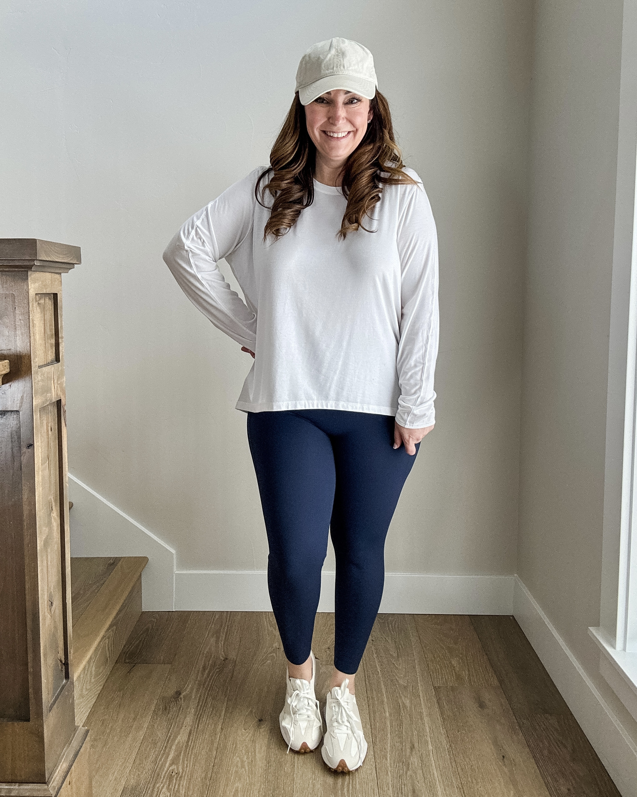 Spanx Everyday Casual Athleisure Outfit  wearing XL in leggings, L in top 

 

#LTKActive #LTKFitness #LTKMidsize