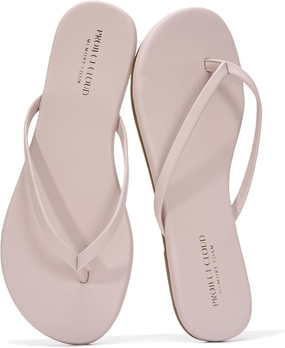 Project Cloud Flip Flops for Women Footwear- Lightweight and Memory Foam Insole Sandals for Women... | Amazon (US)
