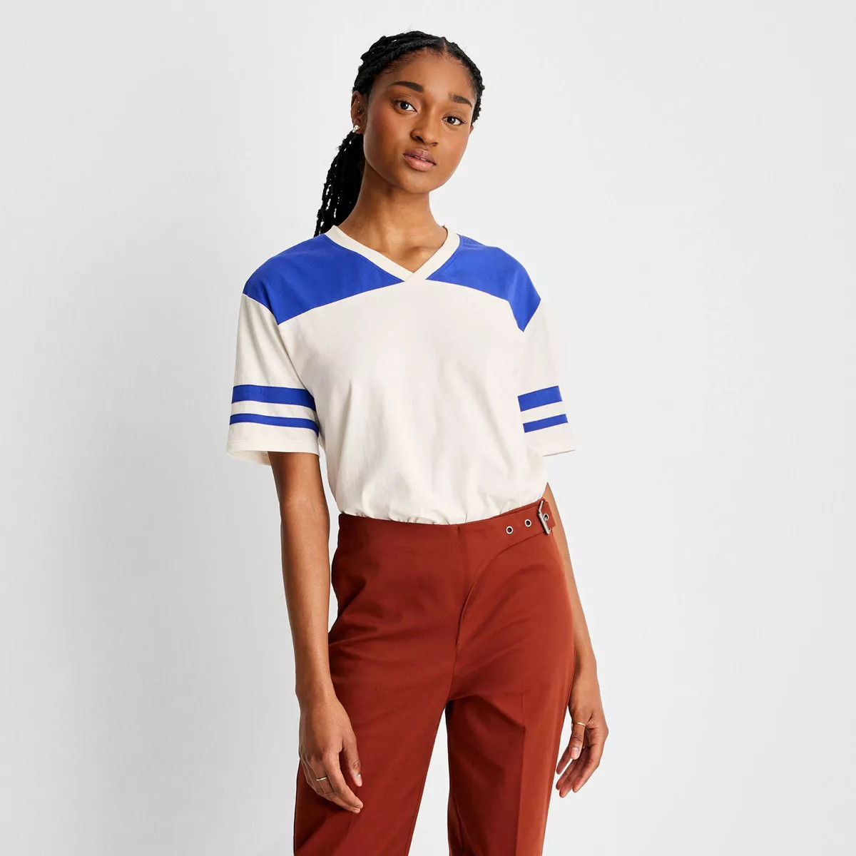 Women's Short Sleeve Jersey T-Shirt - Future Collective™ with Reese Blutstein White | Target