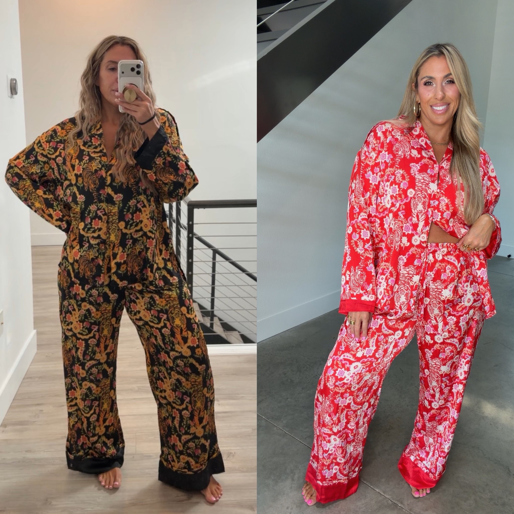 My fav affordable pajamas that give Anthropologie lux vibe. I size up to XXL bc I prefer extra oversized but not necessary to size up. 

#pajamas #loungewear

#LTKootd
