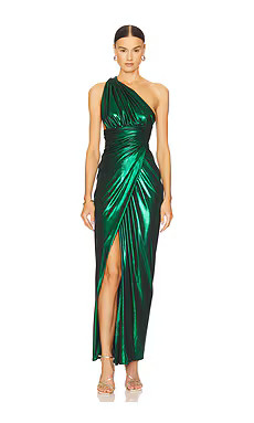 J.Angelique Valeria Dress in Emerald Metallic from Revolve.com | Revolve Clothing (Global)