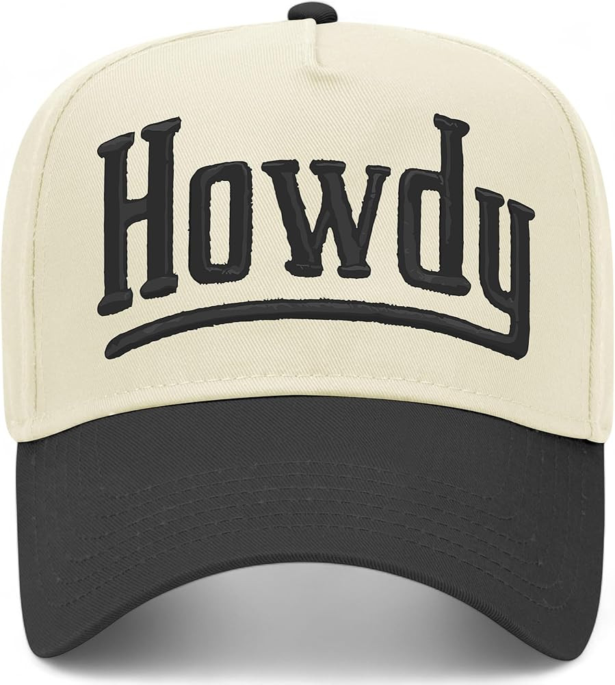 Howdy Bold Vintage Trucker Hat | Premium Snapback Baseball Hat for Men & Women | Amazon (US)
