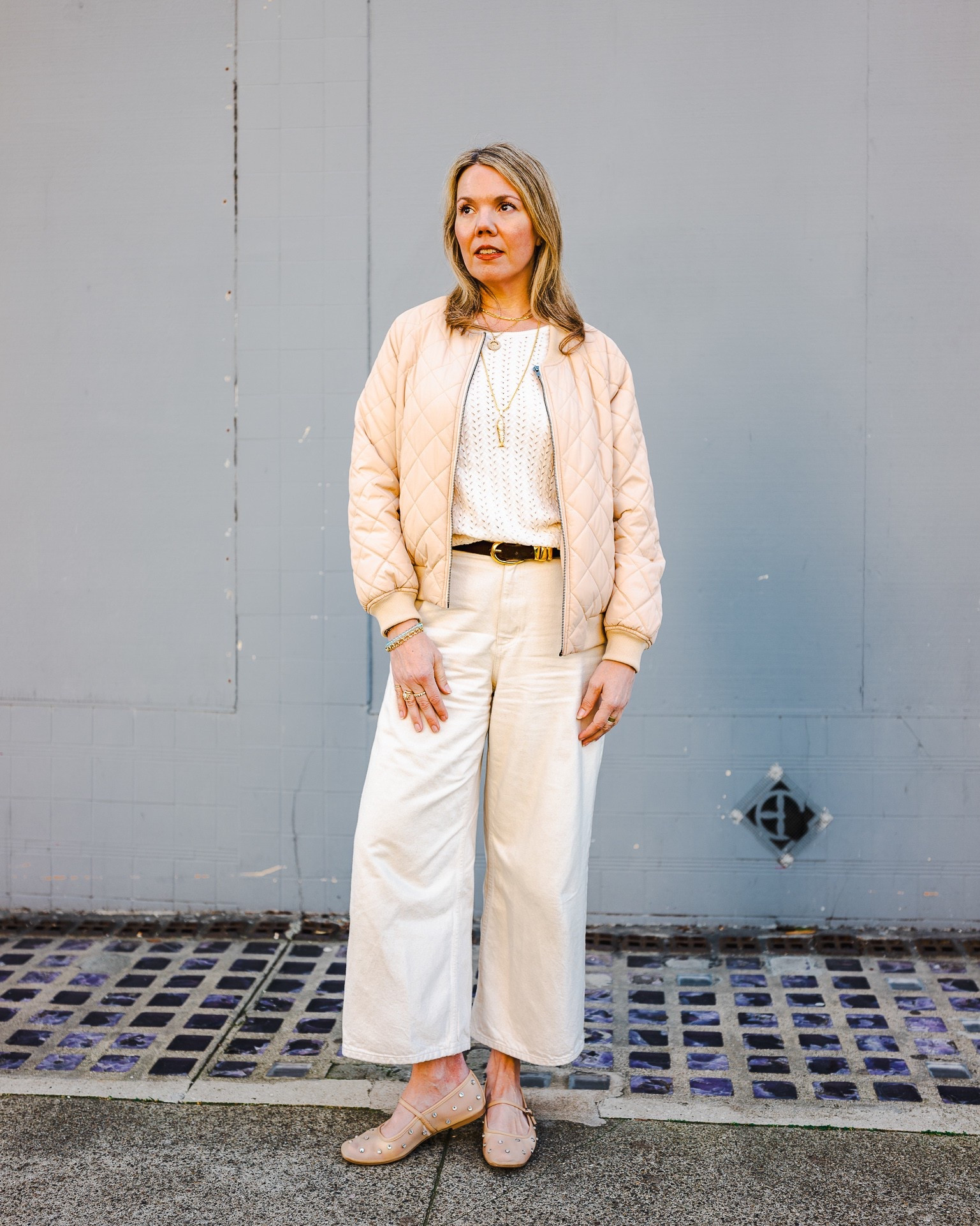 Spring transition light neutral outfit 

#LTKStyleTip #LTKOver40 #LTKSeasonal