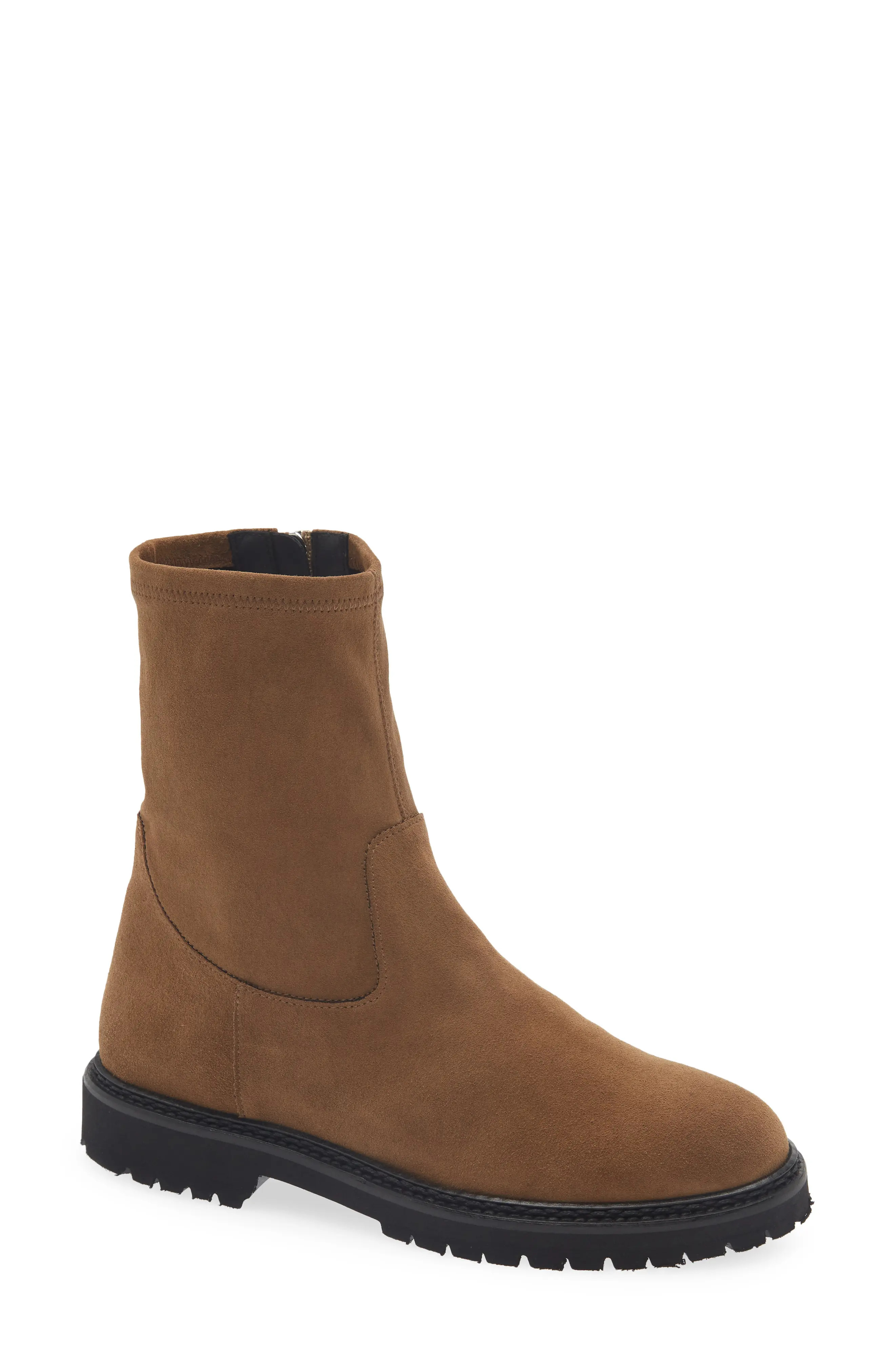 Aquatalia Maryann Water Resistant Leather Boot in Champagne Suede at Nordstrom Rack, Size 7 | Nordstrom Rack