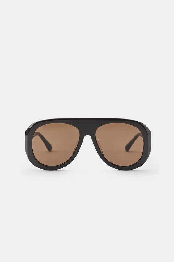 Aviator-style sunglasses with an acetate frame. Case included.UV/UVA 400 protection. Category 3. | Zara UK