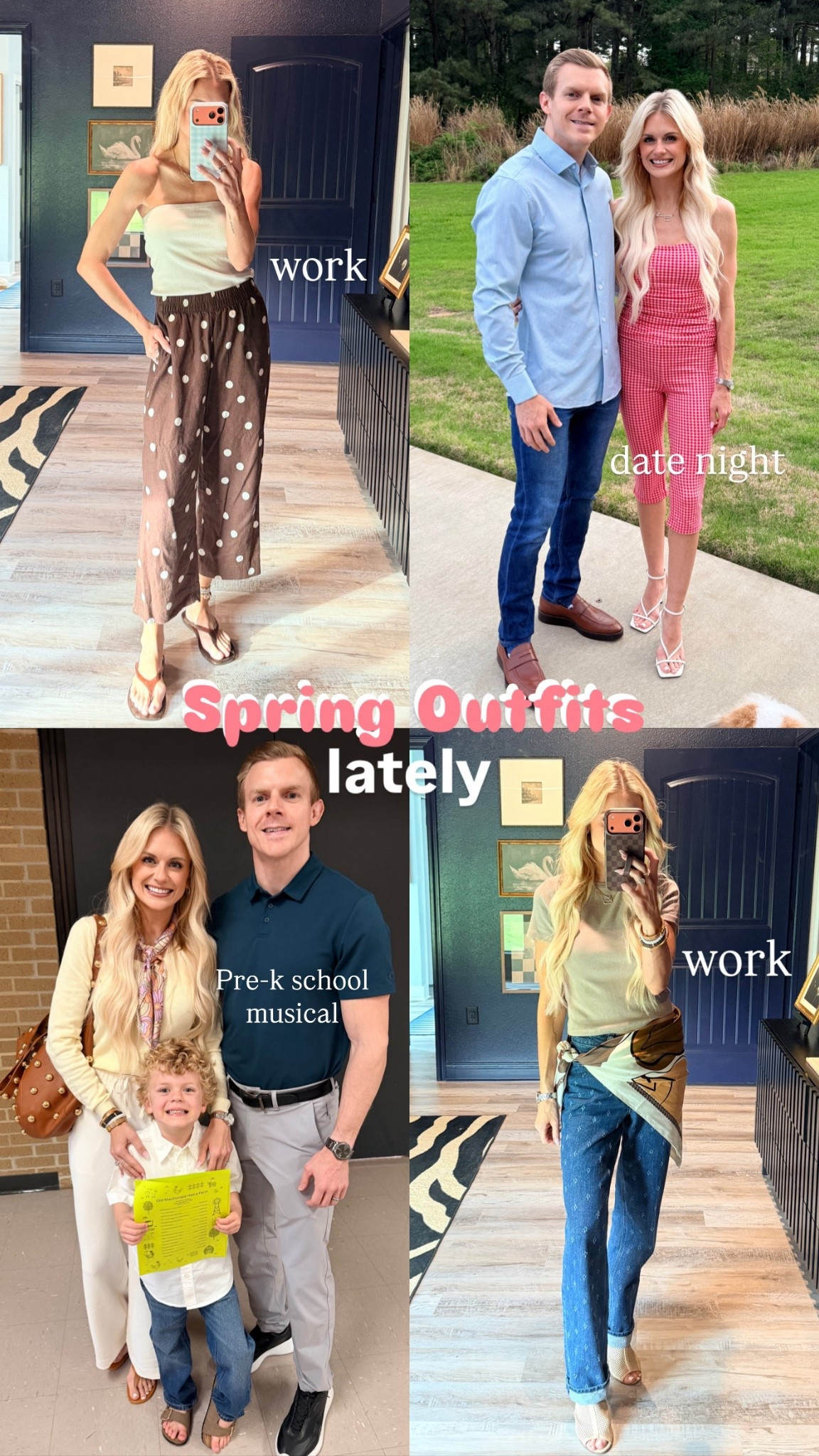 Spring outfits lately — date night, work, school play/musical

Loopy cases: code ALLISONPOWELL10 to save $$ 


#LTKgrwm #LTKootd #LTKmomlife
