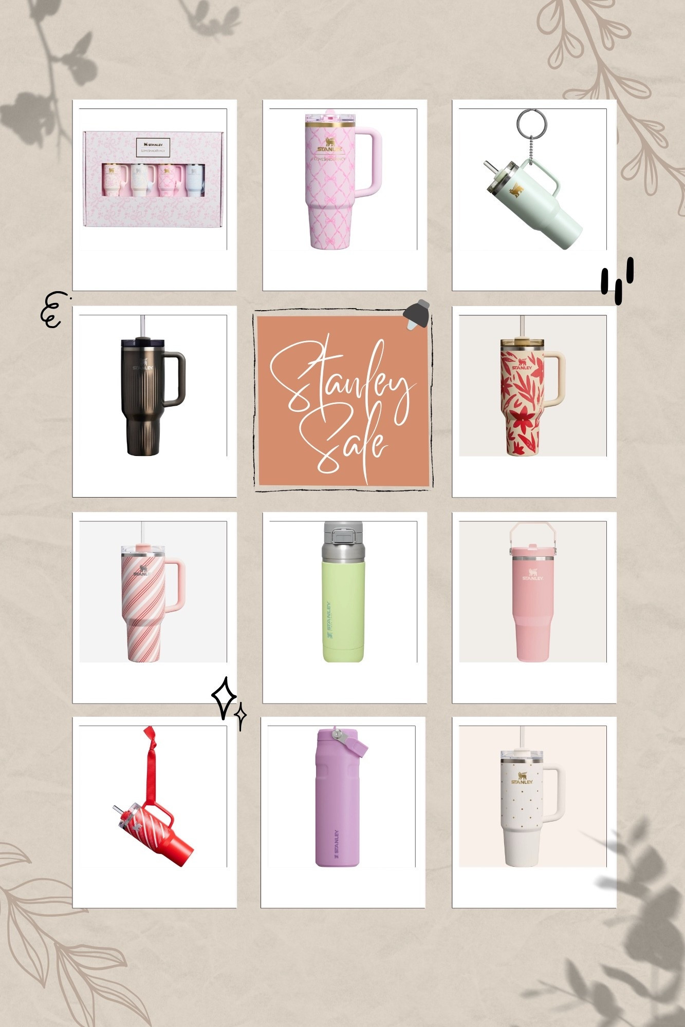 Stanley Sale!!!!  Grab some gifts during this amazing sale. Ends 12/3. Did you also know that you can get the small Stanley ornament/keychains from Stanley? Not on sale but $10! They even have LoveShack Fancy ornaments! A little pricier but you could get the matching cup and ornament for a cute gift. Target also has Christmas Stanleys in stock. Happy shopping!

#LTKGiftGuide #LTKSaleAlert #LTKHoliday