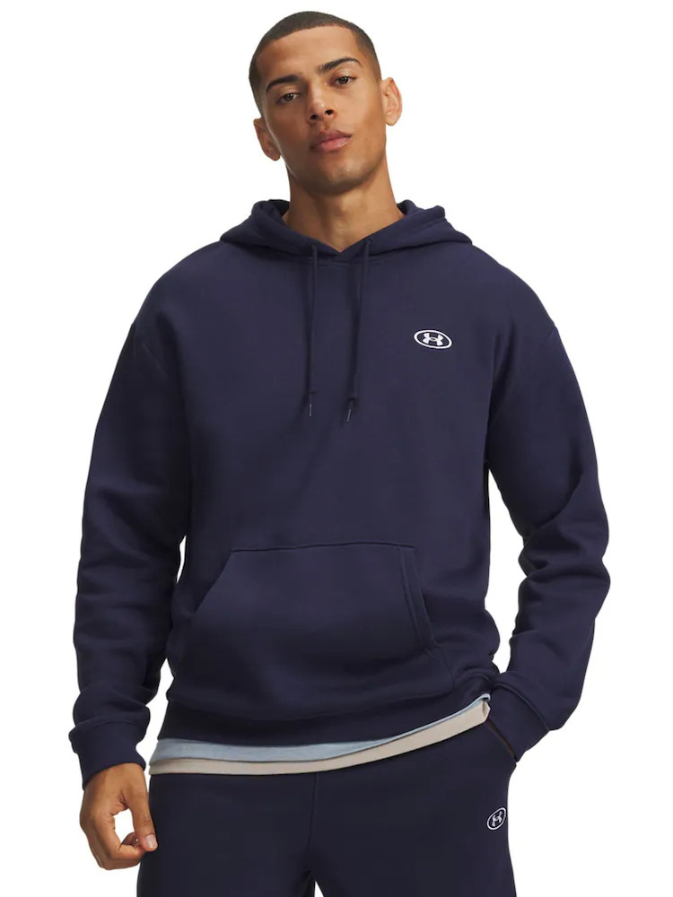 Under Armour Blue Rival Fleece Pullover Hoodie | Next US