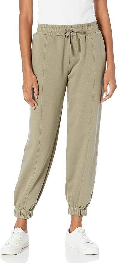 The Drop Women's Dominique Washed Fleece Coverstitched Utility Jogger | Amazon (US)