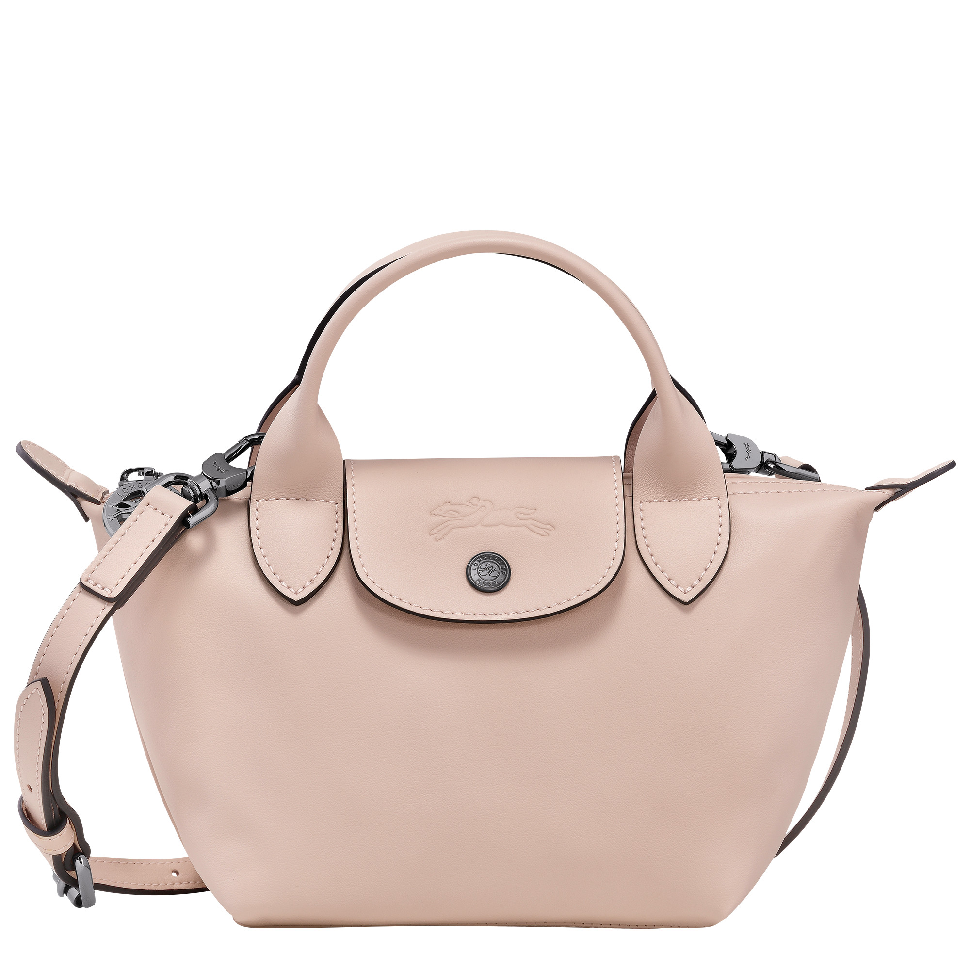 Le Pliage Xtra XS Handbag Nude - Leather | Longchamp US | Longchamp