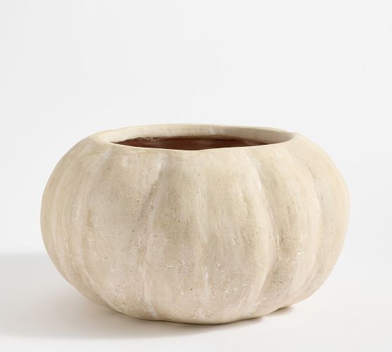 Terracotta Pumpkin Cachepot | Pottery Barn (US)