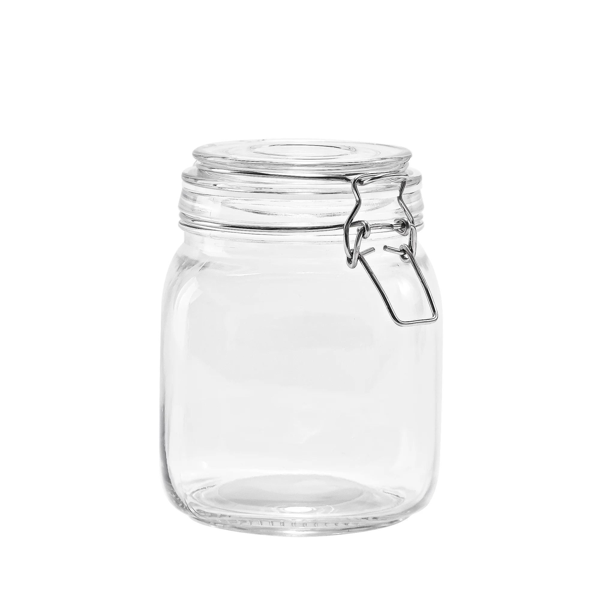 Mainstays Glass 38 oz Lock Lid Storage Jar Canister | Walmart (US)