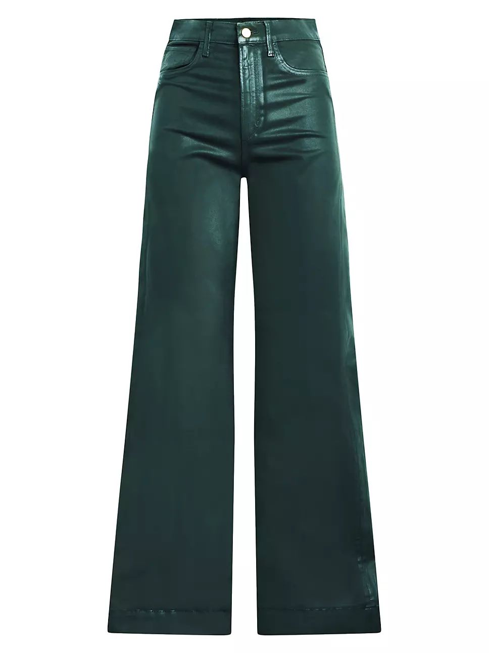The Mia High-Rise Coated Wide-Leg Jeans | Saks Fifth Avenue