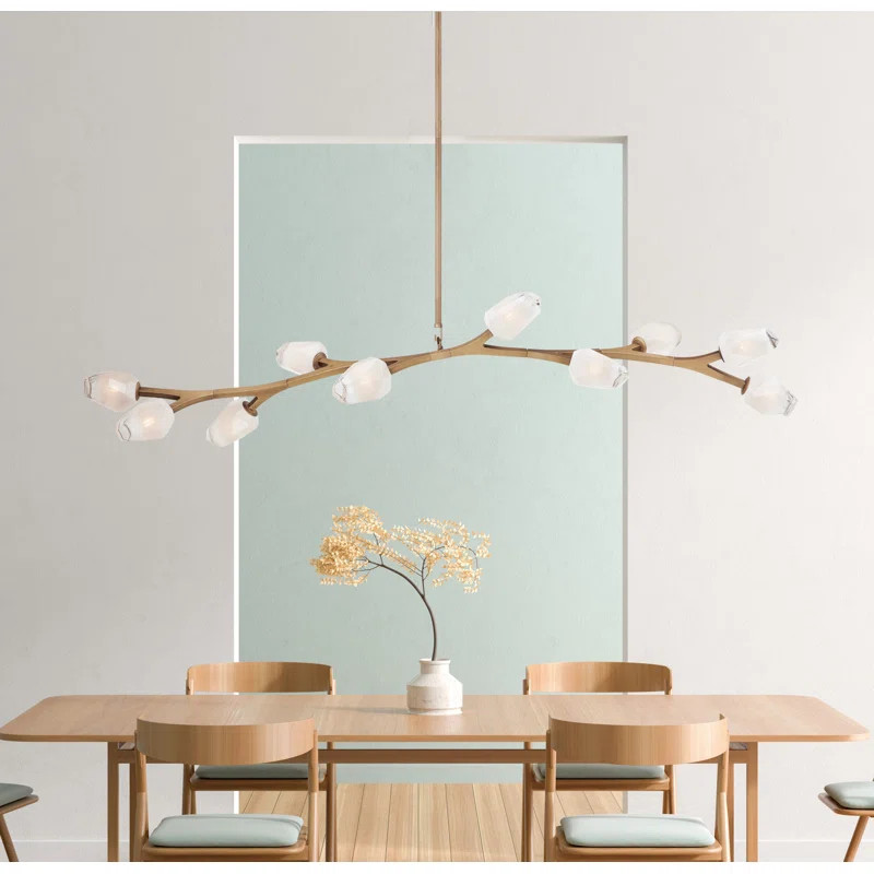 Dreanda 10 - Light Dimmable Modern Linear Chandelier | Wayfair North America
