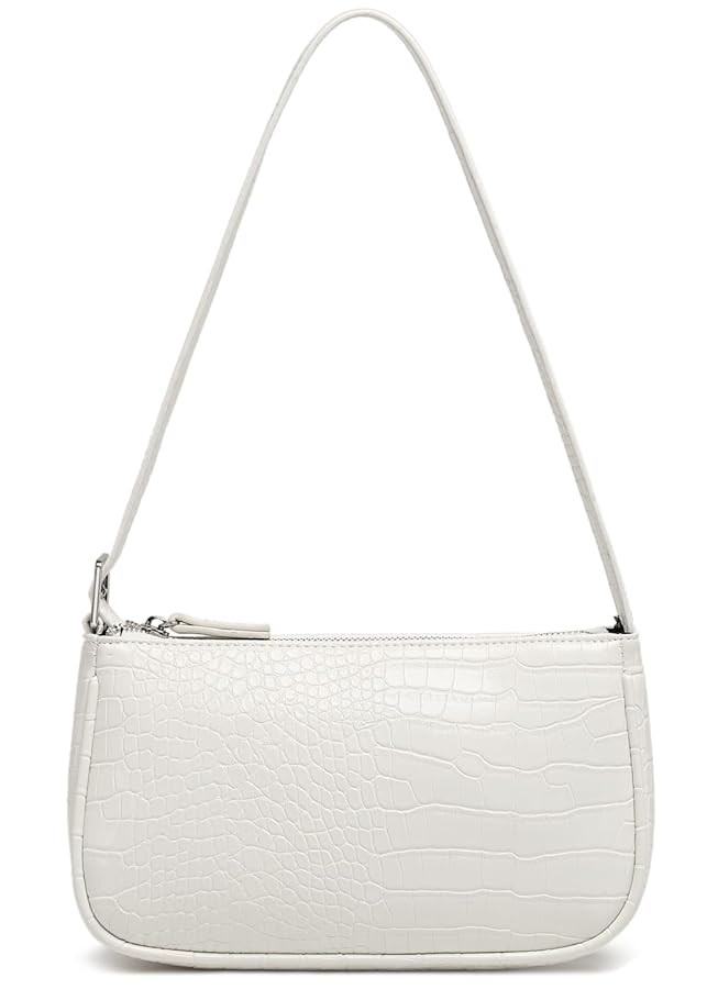 Small Purse for Women, Adjustable Shoulder Bags Crocodile Pattern Clutch Purse with Zipper Closur... | Amazon (US)