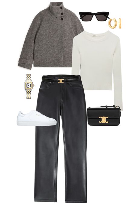 Styling this boucle grey jacket! 






Cream tight knit top, faux leather trousers, straight leg trousers, white trainers, Celine

#LTKeurope #LTKworkwear #LTKstyletip