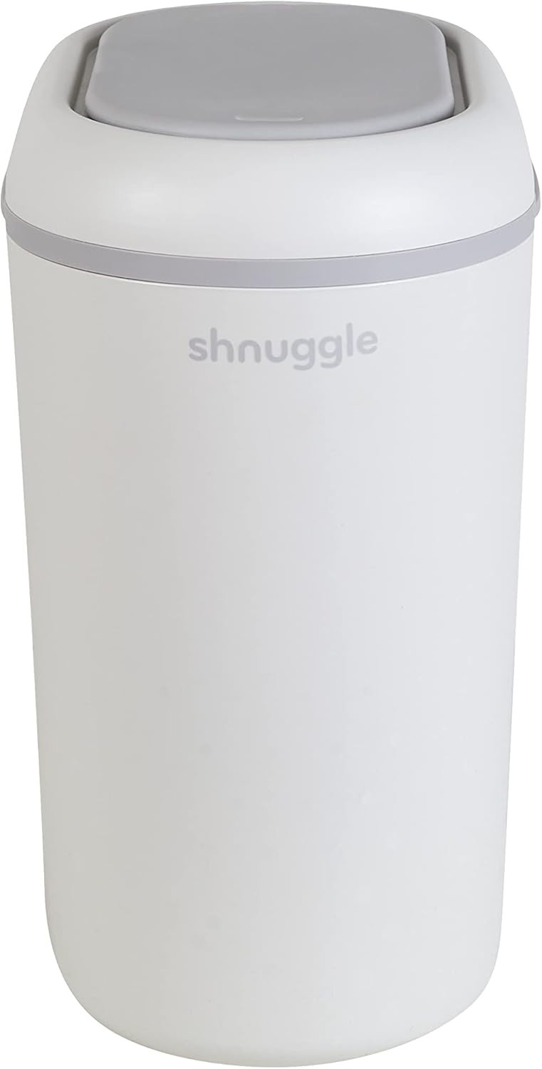Shnuggle Eco-Touch Baby Nappy Diaper Bin with Eco-Friendly Bin Liners - Traps Odours, Germs & Bac... | Amazon (UK)