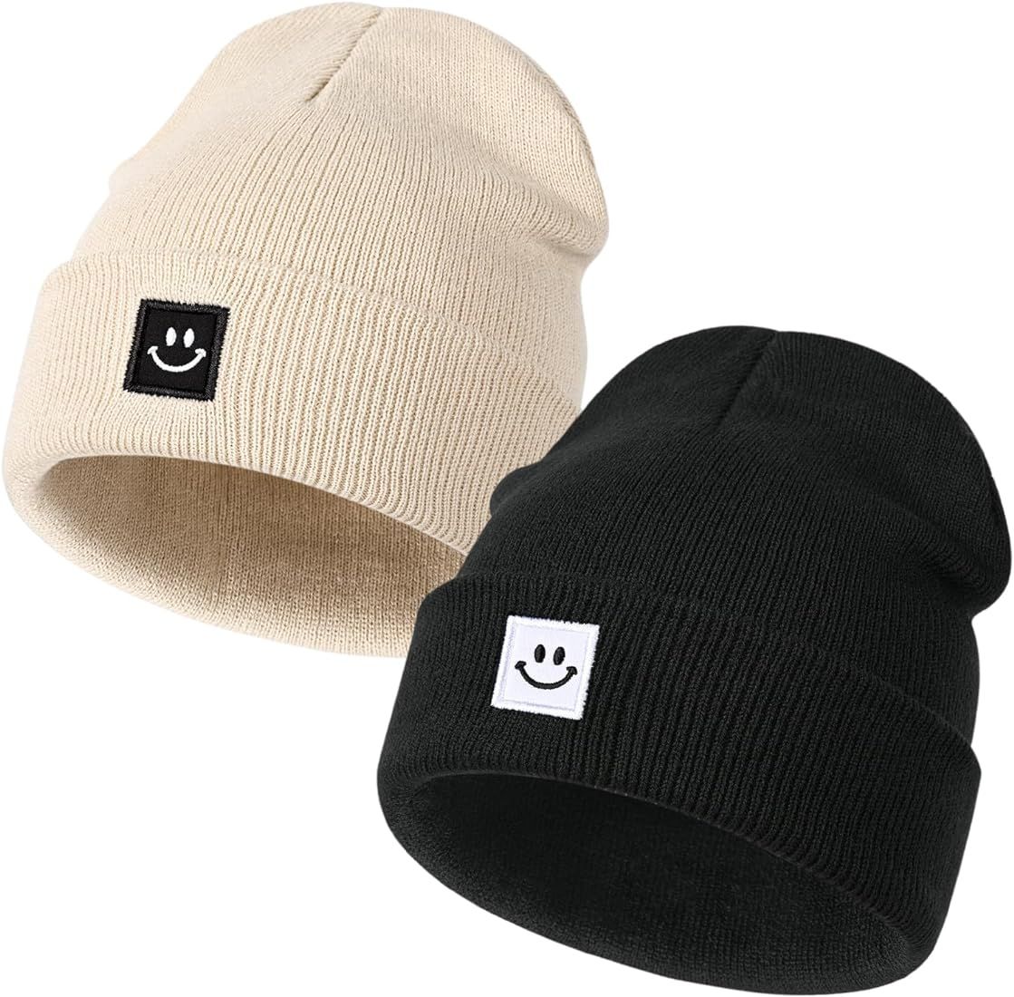 DANMY Baby Beanie Hat, Newborn Toddler Winter Warm Knit Hat, Kids Soft Beanie Cap | Amazon (US)