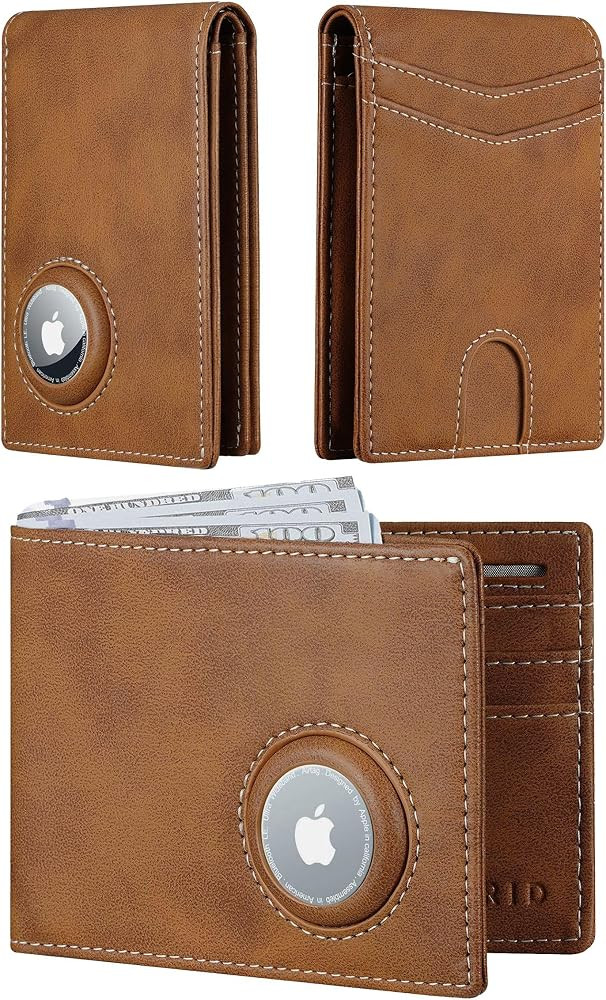 furid Apple Airtag Wallet Men Slim: Air Tag Wallet with Airtag Holder, RFID Blocking, Bifold, Fro... | Amazon (US)