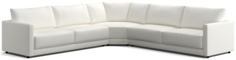 Gather Deep 3-Piece L-Shaped Sectional Sofa + Reviews | Crate & Barrel | Crate & Barrel