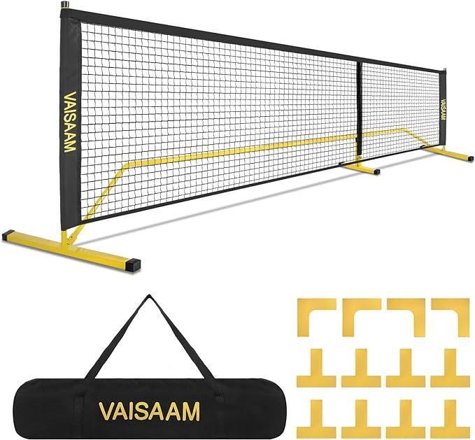 VAISAAM Portable Pickleball Net System 22FT Full Court Official Regulation Size Pickle Ball Nets ... | Amazon (US)