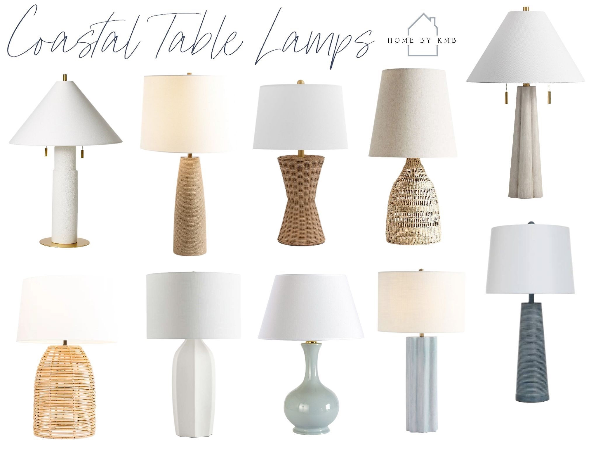 Coastal table lamp roundup #potterybarn #crateandbarrel

#LTKHome